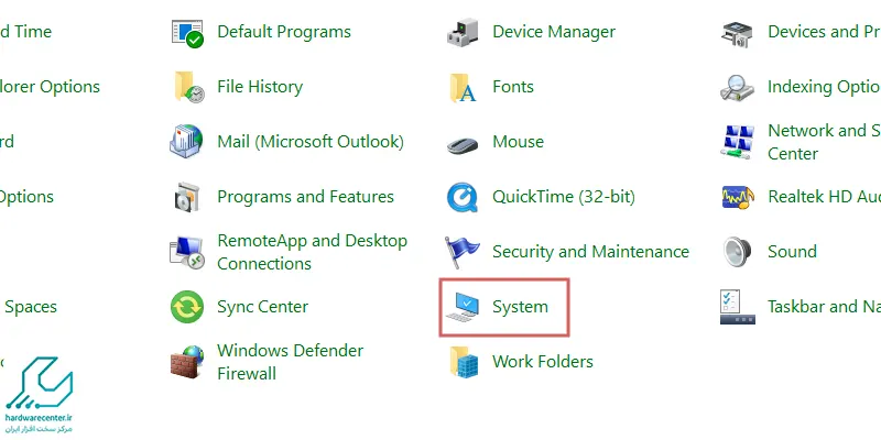 تغییر تنظیمات Device Installation